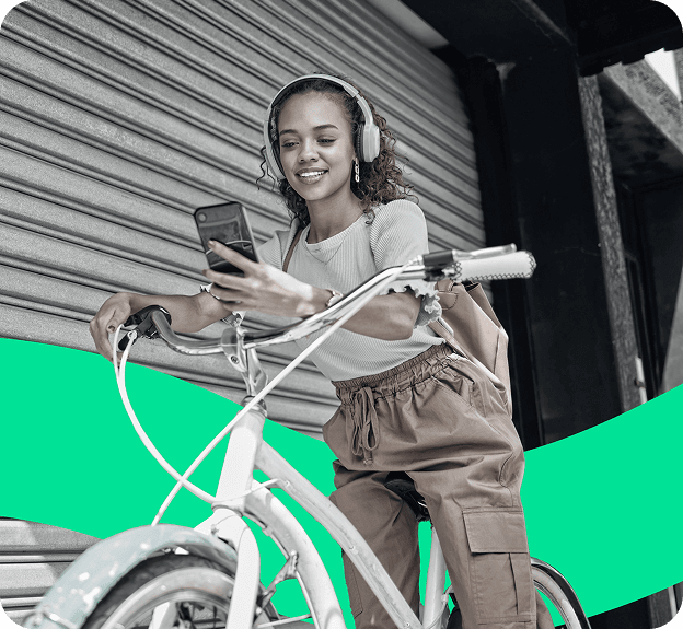 Girl Using Her Phone